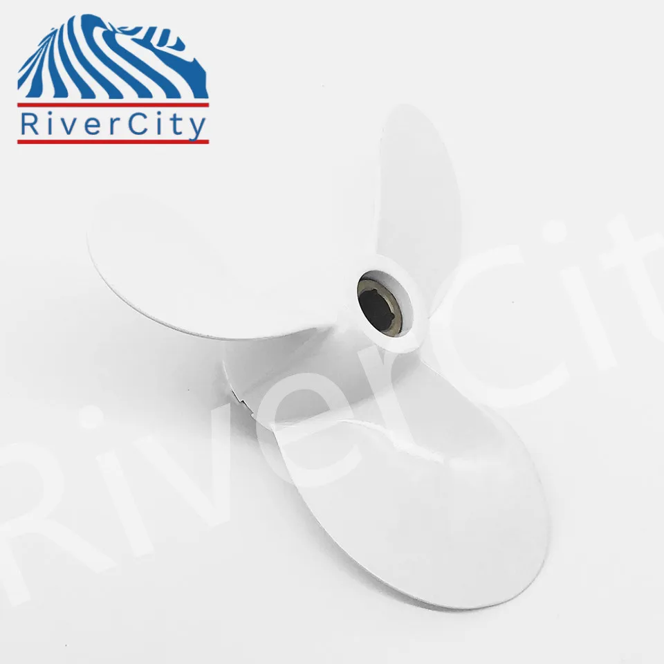 RiverCity Outboard Propeller 9 1/4x10 3/4 For Yamaha 9.9HP 15HP F20 Boat Motor Aluminum Pin Drive Screw Marine Engine Part