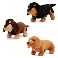 Simulate Verisimilitude dachshund Douglas Spats Black &Tan Coffee Dachshund Dog Plush Stuffed Animal Give chirdren Brithday Gift 1