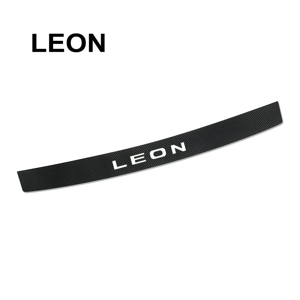 Carbon Fiber Rear Bumper Protector Stickers - Trunk Guard Decals