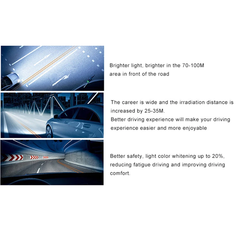 Car Headlight Bulbs H4 100W 12V Super Bright White Halogen Bulb Lamp Car Lights Auto High Power Fog Lights Lamp Auto Accessories 4