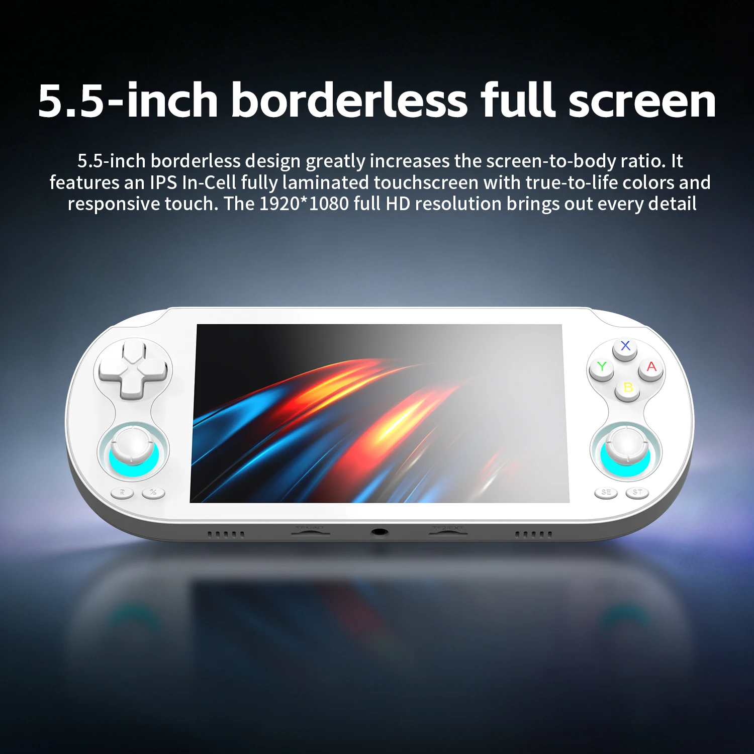 RG 비타 프로 휴대용 게임 플레이어 터치스크린 안드로이드 14/리눅스 시스템 Wi-Fi 5.5인치 IPS 화면 클래식 게임 콘솔