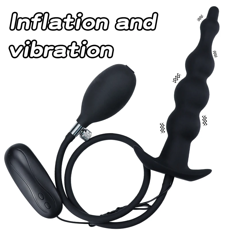Iatable Anal Plug Vibratore Butt Plug Massaggiatore in silicone Masturbar Buttplug Articoli del sesso per uomo/donna_voghion.com