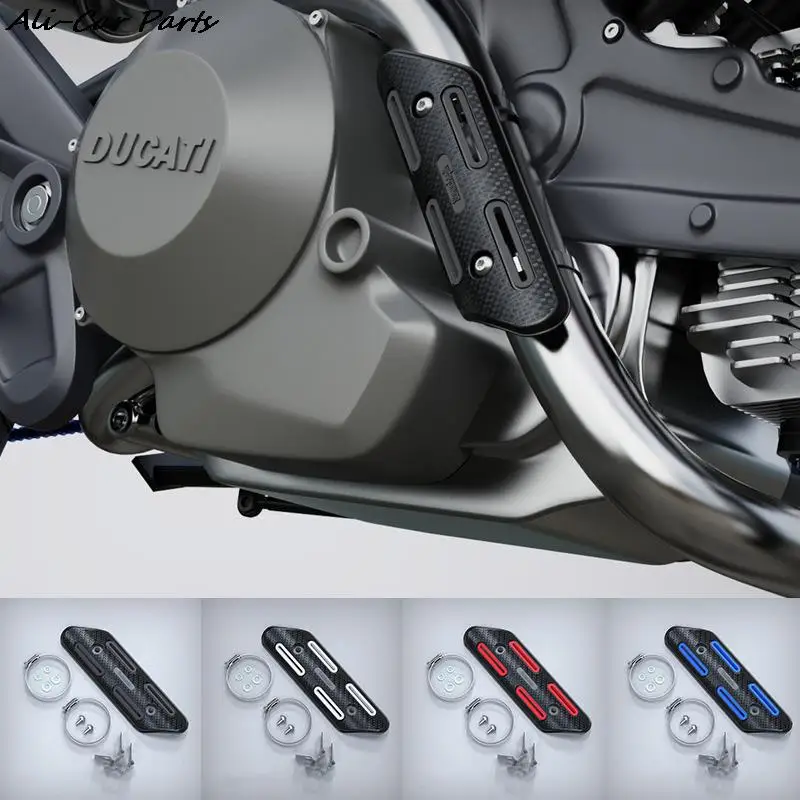 Universal Motorrad Auspuff Hitzeschutz schild Verbrüh schutz Abdeckung Retro Isolier kissen modifizierte Teile – Detail 2