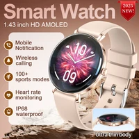 LIGE 2025 New Smart Watch Women 1.43" AMOLED HD Screen Heart Rate Sport Fitness Bluetooth Call Ladies Smartwatch For Android IOS 1