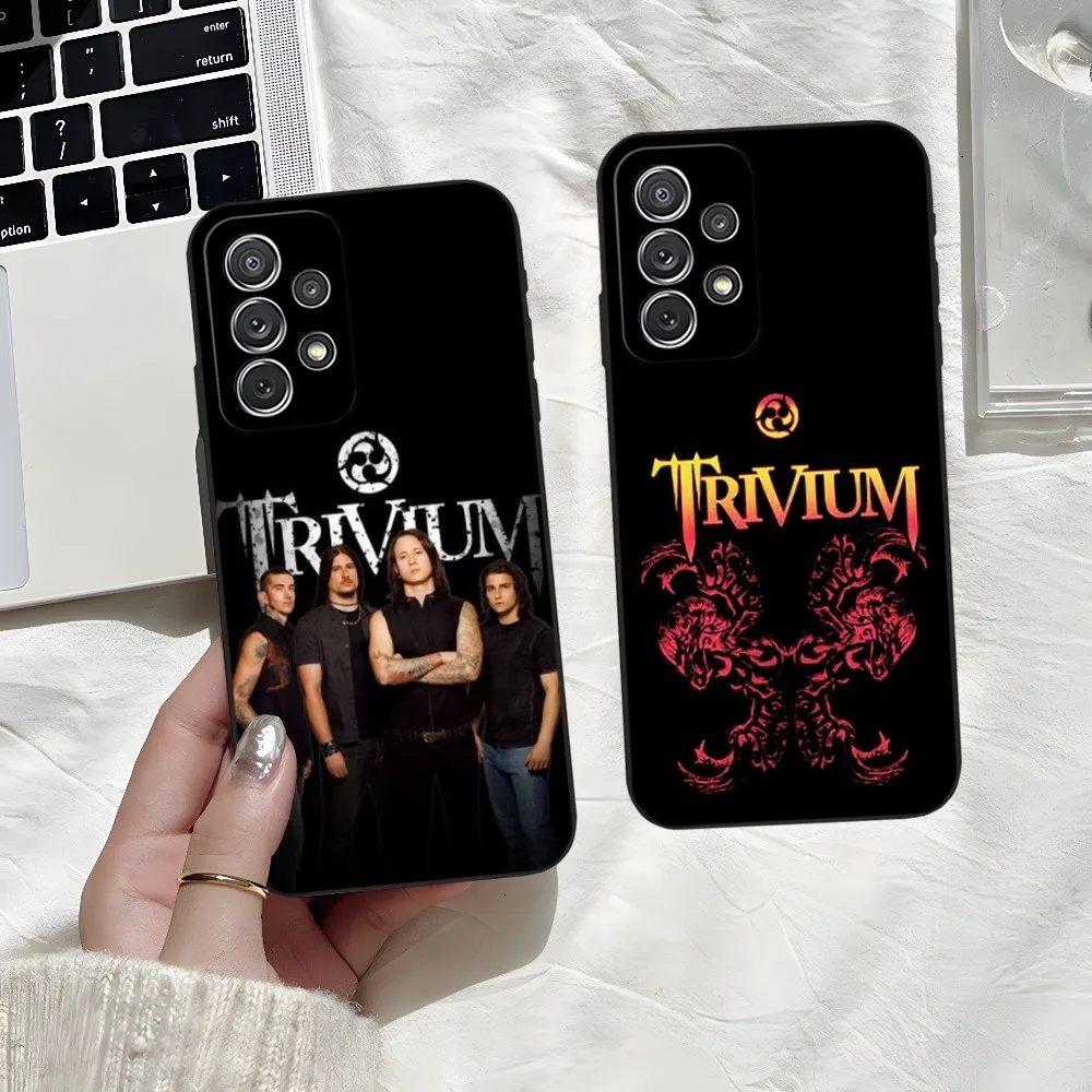 Металлический Чехол Trivium для телефона Samsung Galaxy S23 Ultra S24 S22 S20 Fe S21 Plus A54 A34 A24 A53 M54 Note 20