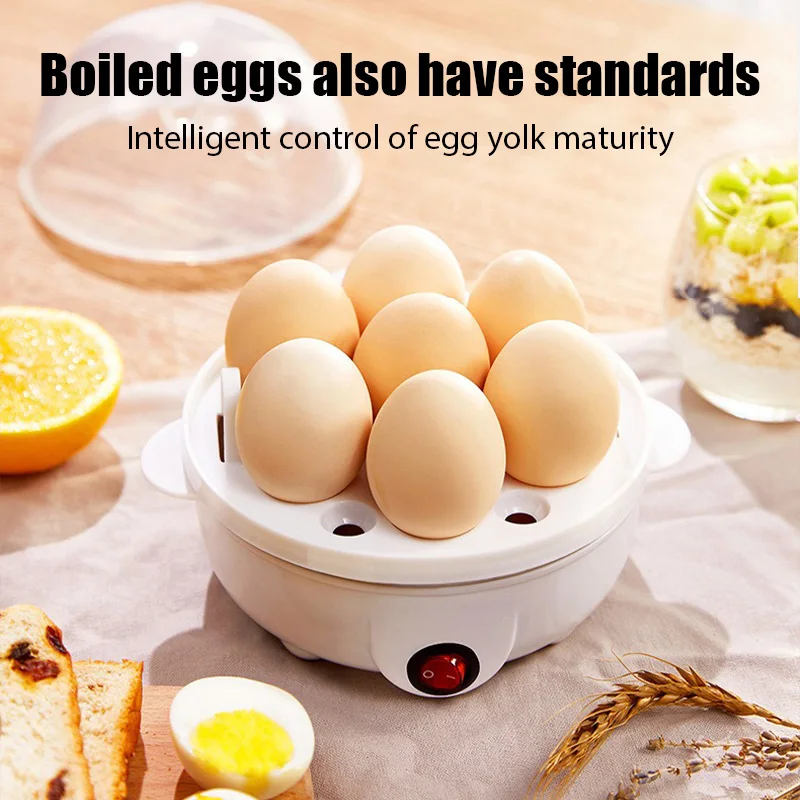 Electric Egg Boiler Multifunctional Double Layers Egg Cooker Mini Steamer Corn Milk Cooker Kitchen Cooking Breakfast Machine