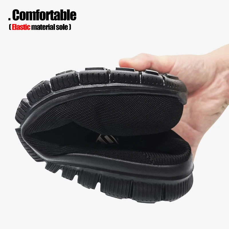 LARNMERN Scarpe Antinfortunistiche Da Uomo Con Puntale In Acciaio – Leggere, Traspiranti, Punta Larga, Suola Antiscivolo, Taglia 41 EU, Colore Nero - 2