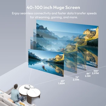 XGODY 4K Projector Full HD 2.4G 5G WiFi LCD LED Video Movie Beam Android Projector Home Theater Cinema Beamer 1GB 8GB Bluetooth 4