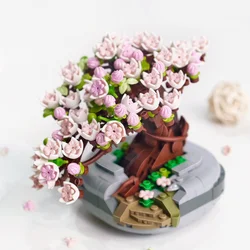 Cherry Blossom Potted Bonsai - Mini Building Blocks for Home Decor and Holiday Gifts (Cherry Blossom)