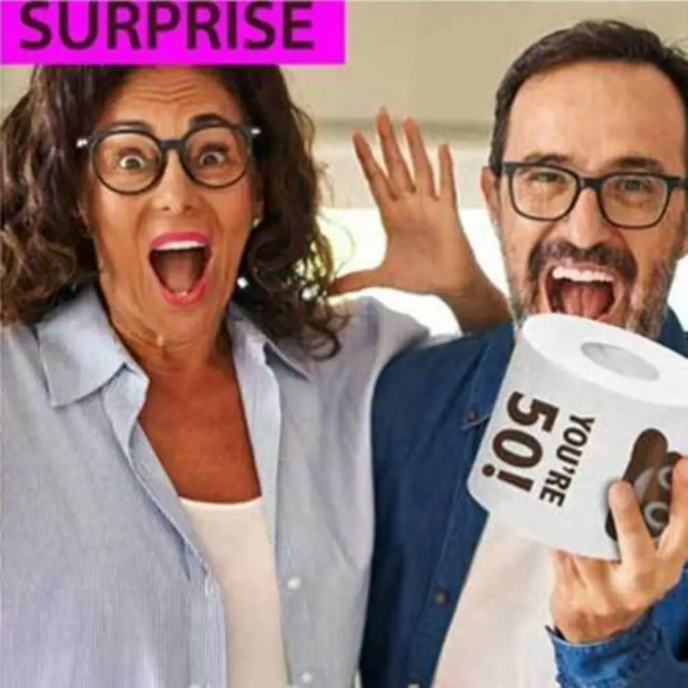 1 Roll Room Supplies Birthday Gifts Party Decoration Funny Birthday Rolls Toilet Paper Funny Paper Towel Roll Printed