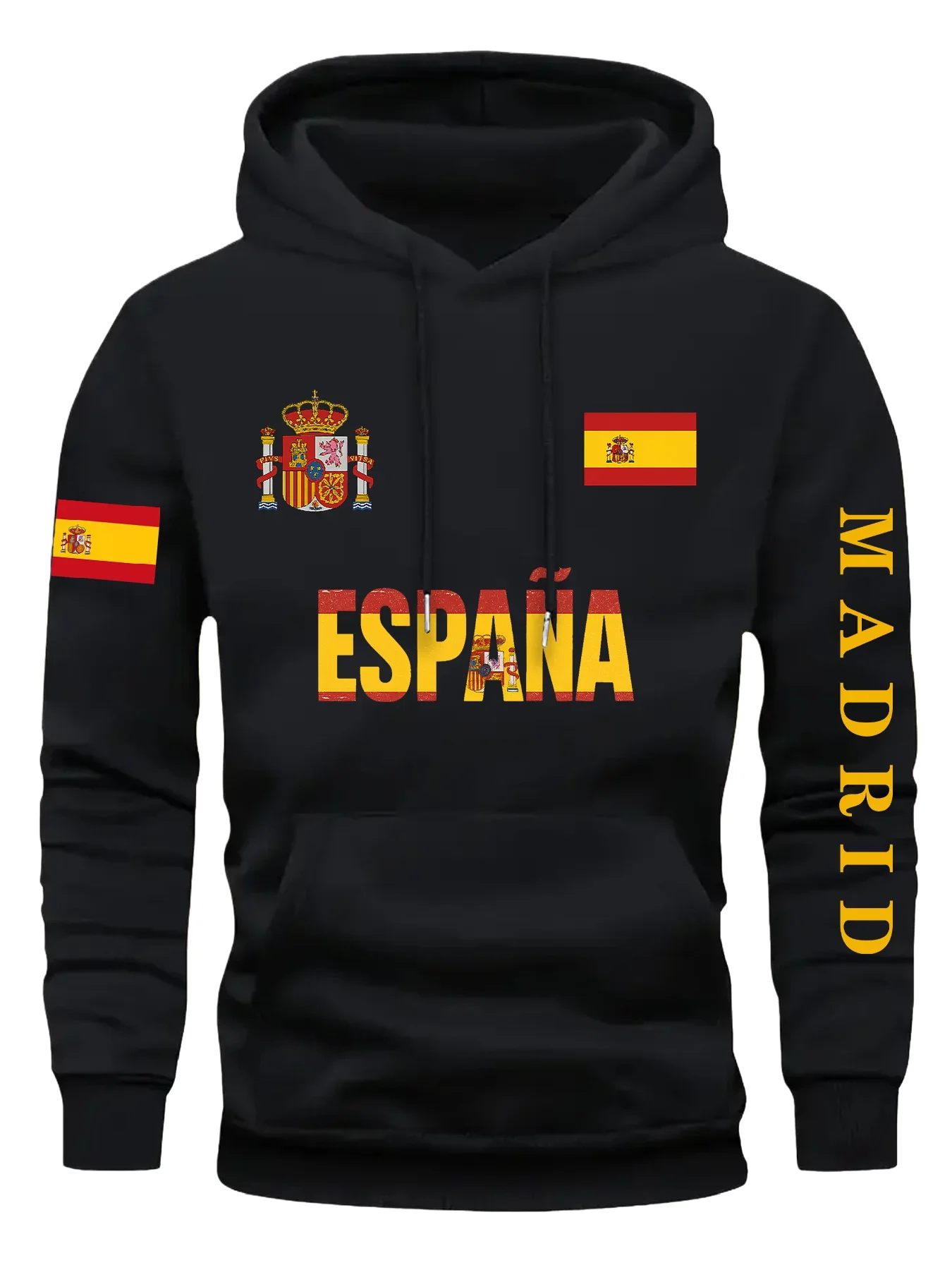 Erkek Kapşonlu Kazak Sonbahar Kış Günlük Tatil Fitness Rahat Gevşek Rahat Sıcak Spor Giyim Moda Kazak Giyim