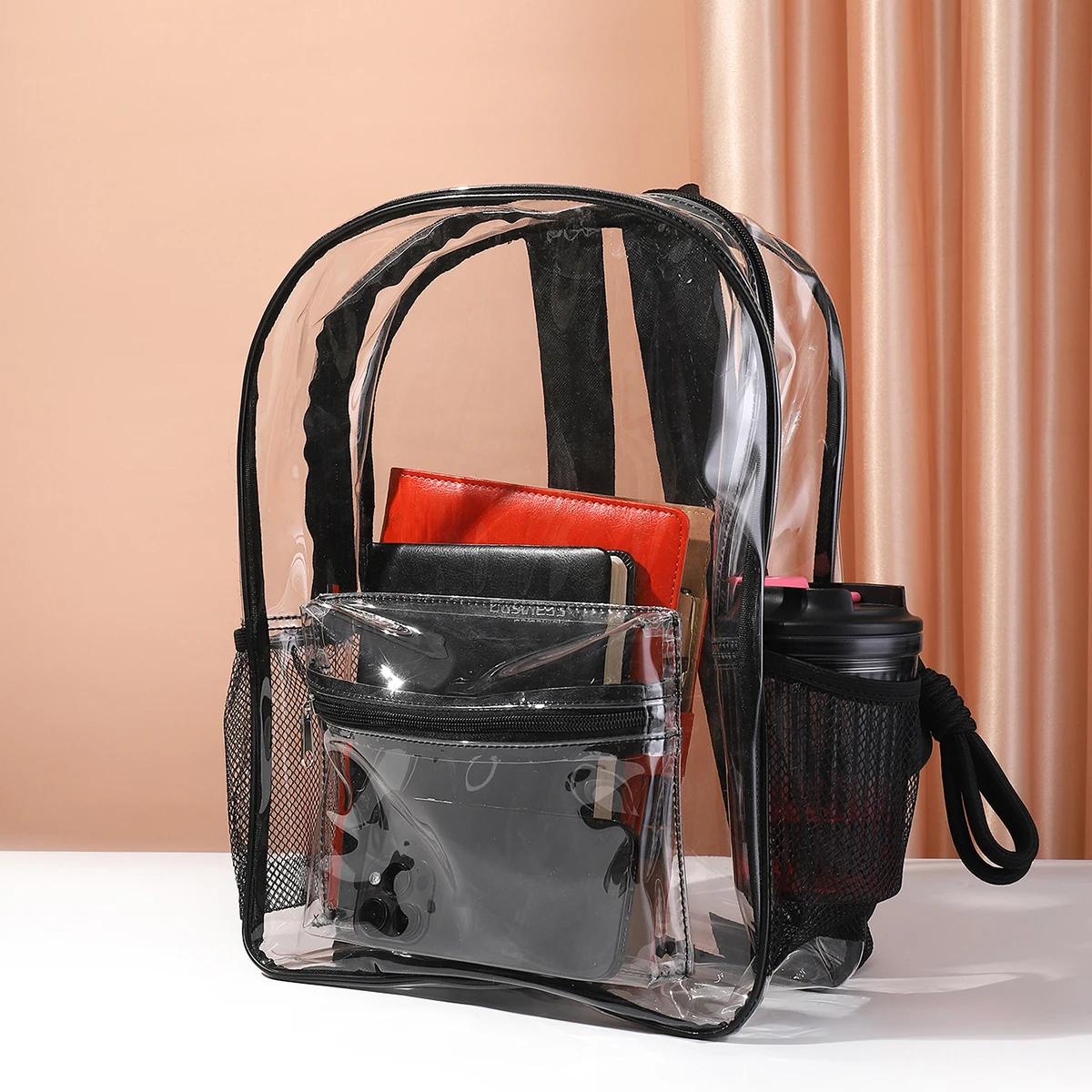 PVC Backpack with Large Capacity, Storage Bag, Waterproof and Anti Fouling Bag, Organizer Bag, Women's Backpack