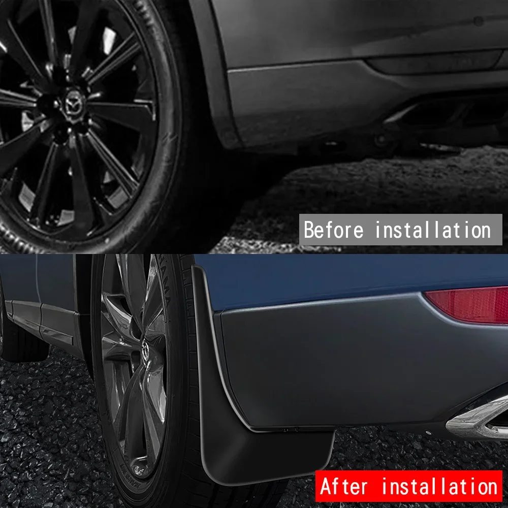 4 Stuks Auto Spatlappen Voor Mazda CX-60 (2022-2024) - Spatbordbescherming En Wielafdekking