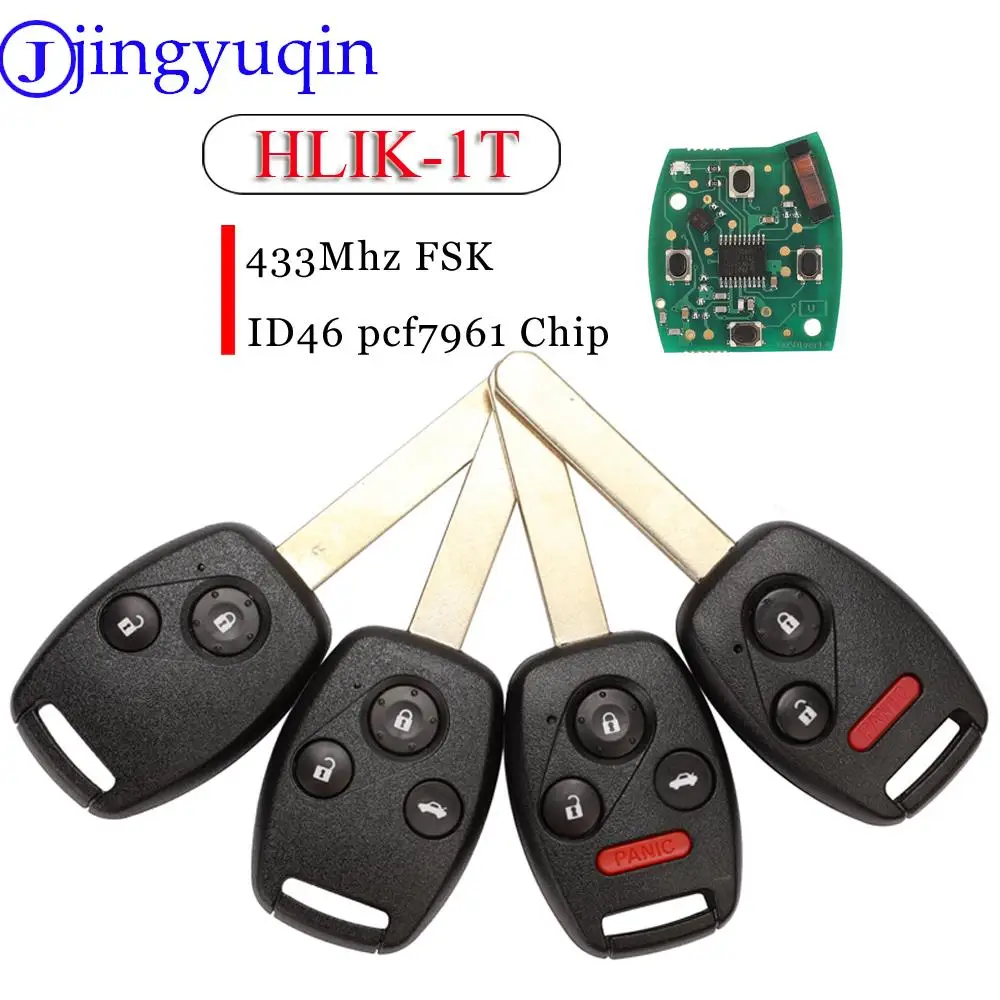 jingyuqinHLIK1THLIK2TRemoteCarKeyFob433MHzID46PCF7961Chip