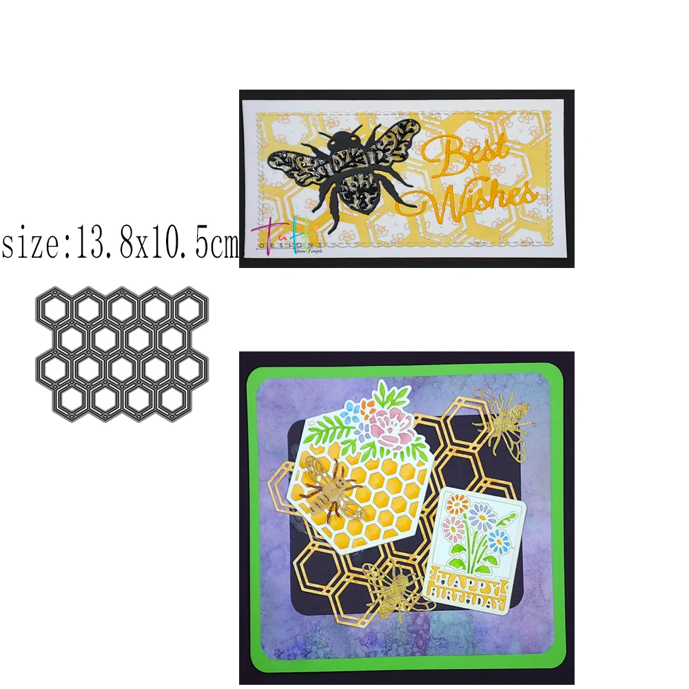 

Honeycomb Mould Metal Cutting Dies Cutting Dies Decorations Scrapbooking Paper Craft Knives Templates Blade Dies Set Hot Sale