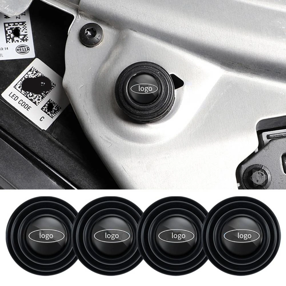 4pcs For Ford Car Door Shock Absorber Cushion Gasket Pad Anticollision
