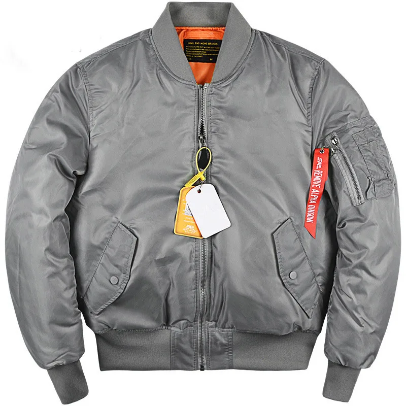 MA1 Bomber Jacket Men's Thickened Cotton Pad Coat  Autumn and Winter Baseball Uniform  Coat for Men 4