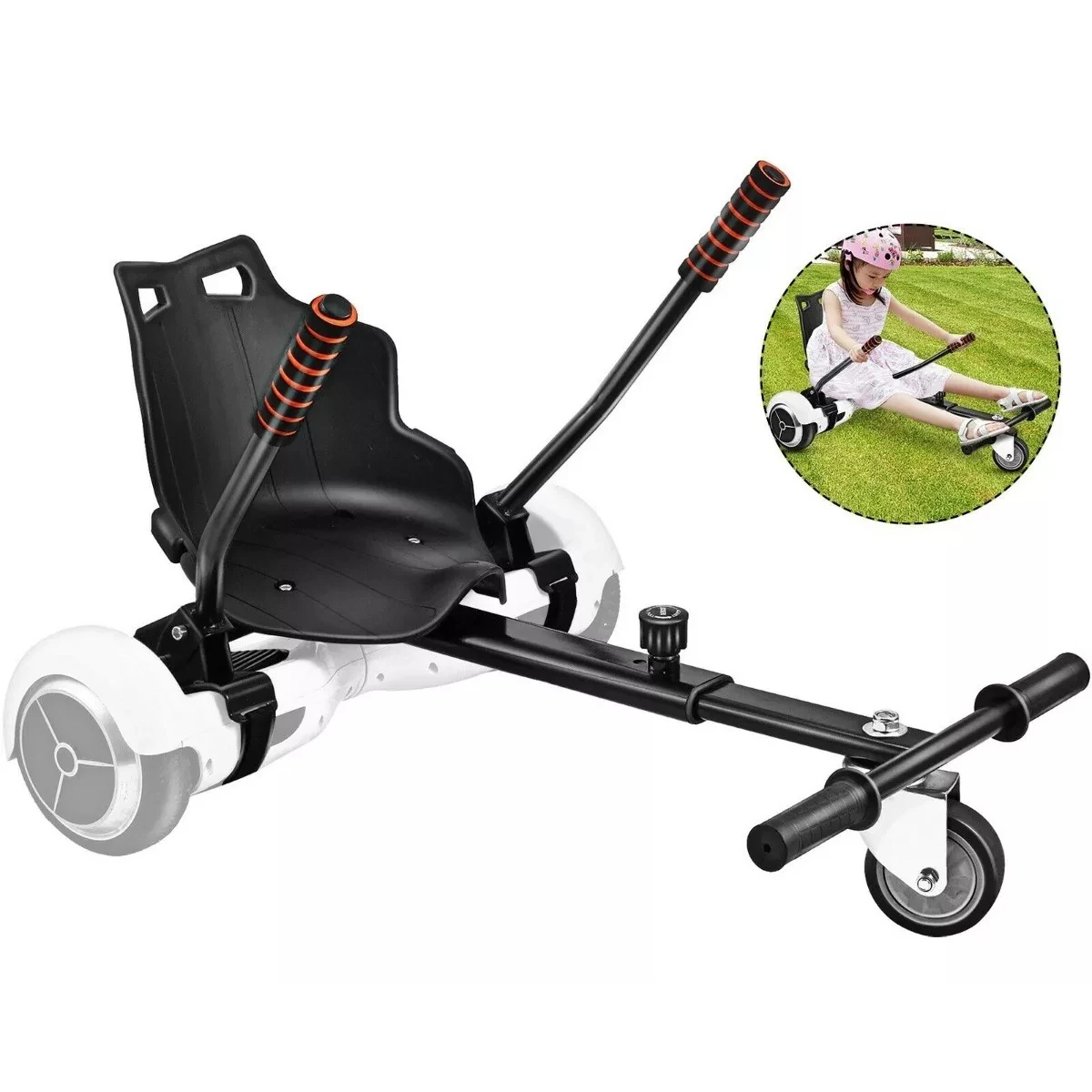 Hoverboard Seat Attachment for 6.5" 8" 10" Self Balancing Scooter Transform Your Board Into Go-Kart