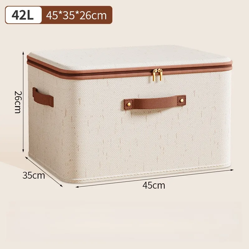1Pcs Faltbare Organizer Lagerung Box Mit Deckel Große Kapazität Staubdicht Kleidung Organizer Hause Schrank Multi-funktionale Organizer – Detail 11