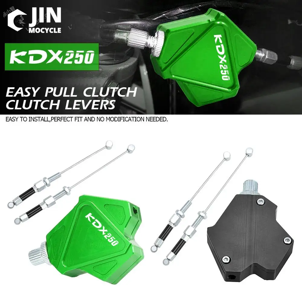 

Motorcycle CNC Aluminum Stunt Clutch Lever Easy Pull Cable System For Kawasaki KDX250 KDX 250 KDX250SR 1991 1992 1993 1994