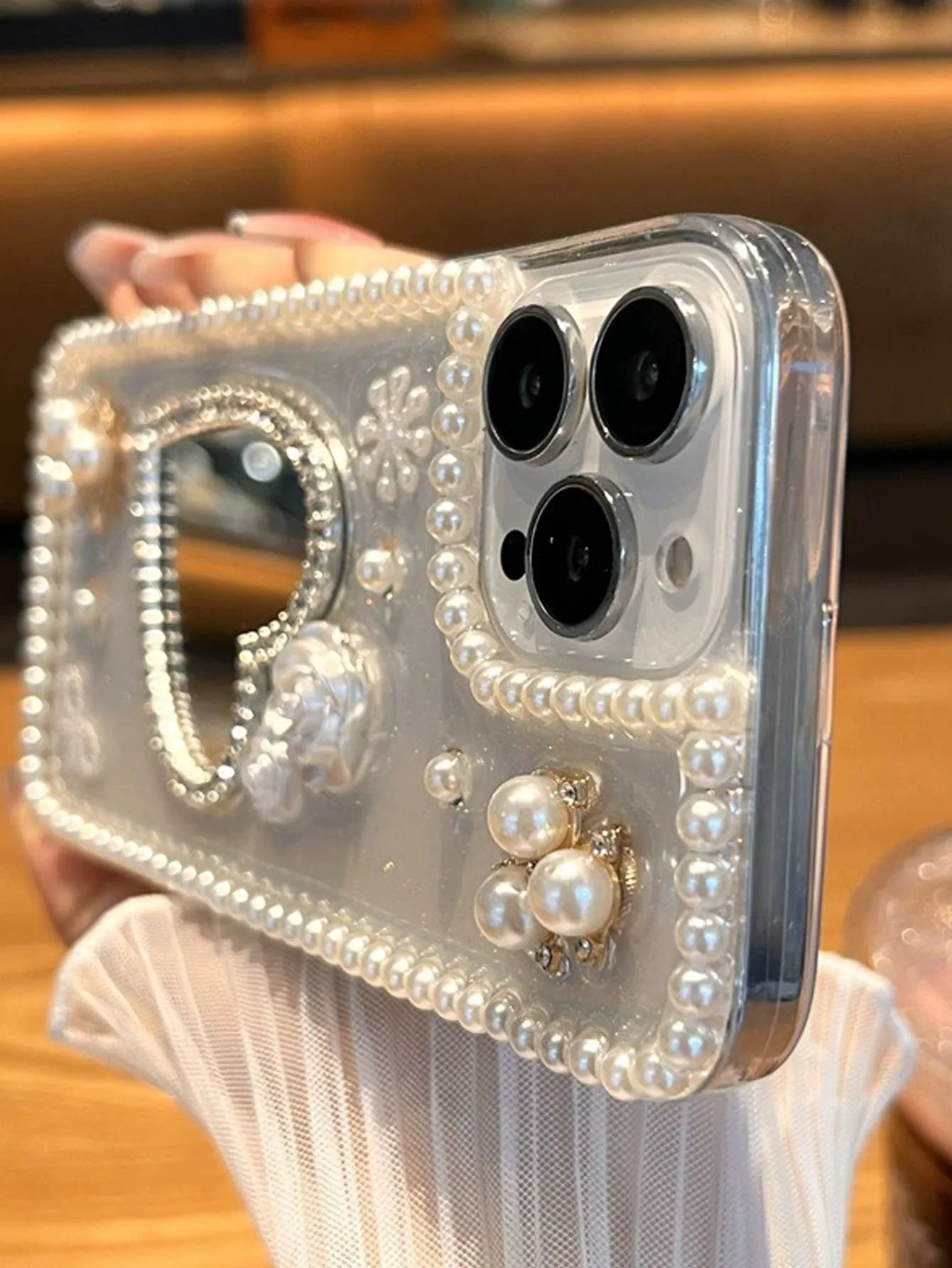 Clear Heart Bow Case for iPhone thumbnail 4