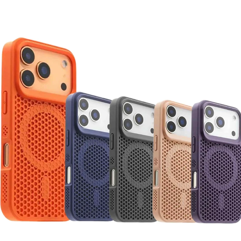 Honeycomb Cooling Heat Dissipation Magnetic Phone Case with Breathable Design
