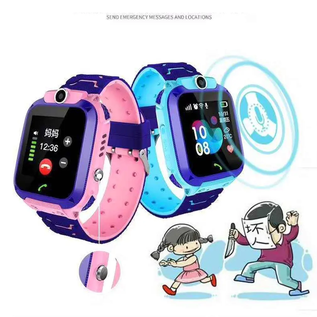 Q12 New Kids Smart Watch SOS Smartwatch For Children Sim Card LBS