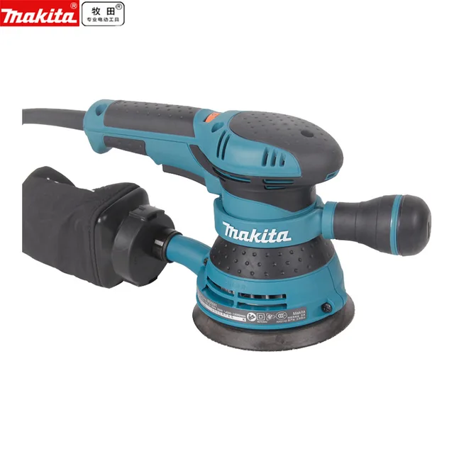 Makita-Ponceuse orbitale aléatoire BO5041, 3 A, 4000-12000 OPM, poignée en  D, 5 pouces, 240 V, 125mm, papier de verre à disque en bois - AliExpress