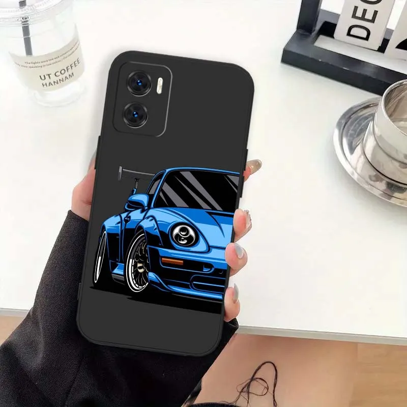 Cartoon Creative Car Liquid Phone Case Cover