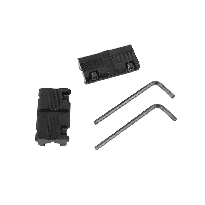 Rifle Scope Mount Rifle Scope Mount Ring Scope Mount Adapter Scope Riser Mount Picatinny Rail Accessories Rail Adapter Threaded Adapter 2pcs Low Profile Converter 11mm to 20mm / 22mm Scope Ring Mount Adapter For Dovetail Weaver Picatinny Rail Hunting Accessory