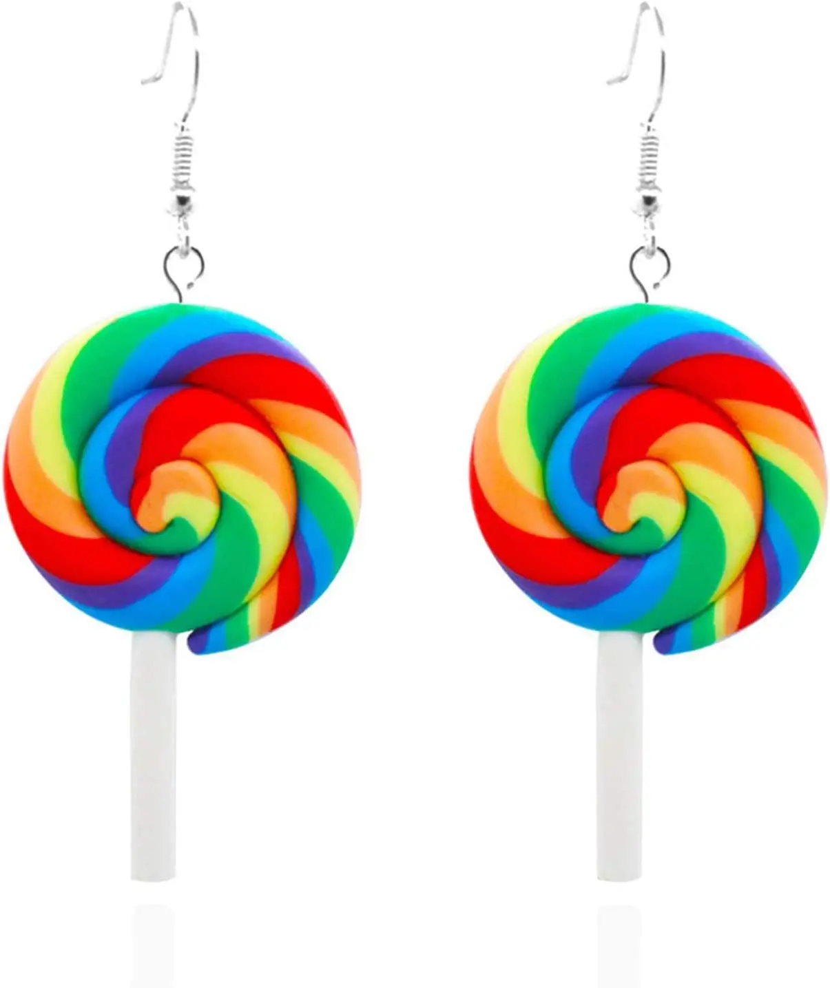 

Lollipop Earrings Women Soft Clay Lollipop Pendant Stud Earring Accessories Funny Personality Jewelry for Girls Friend