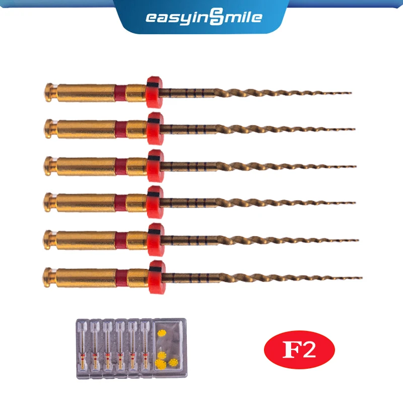 6 teile/paket Easyinsmile Dental Endo Gold Dateien X-Pro Große NITI Kegel Rotary Endodontie Datei SX S1 F1 F2 F3 21MM 25MM 31MM – Detail 7