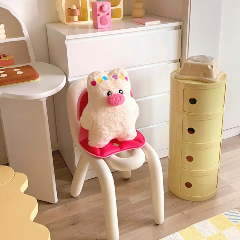 шкафы для спальни Nordic Bedside Table Plastic Creative Small Cabinet Modern Simple Circular Storage Side Cabinet Night Stand