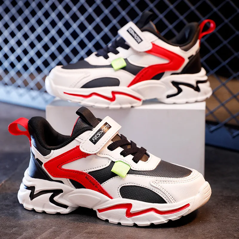 

Boys' Shoes 2024 Spring and Autumn Breathable Mesh Shoes Versatile Fashion Middle and Big Children's Sports Shoes