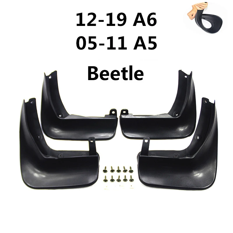 

4 шт. Брызговики от грязи, брызговики для Beetle A5 13-19 A6 05-11