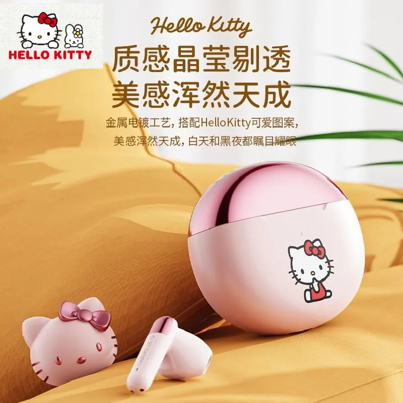 

Sanrio series genuine Hello Kitty joint wireless bluetooth headset 5.3 high-end female cute gift suitable for all mobile phones