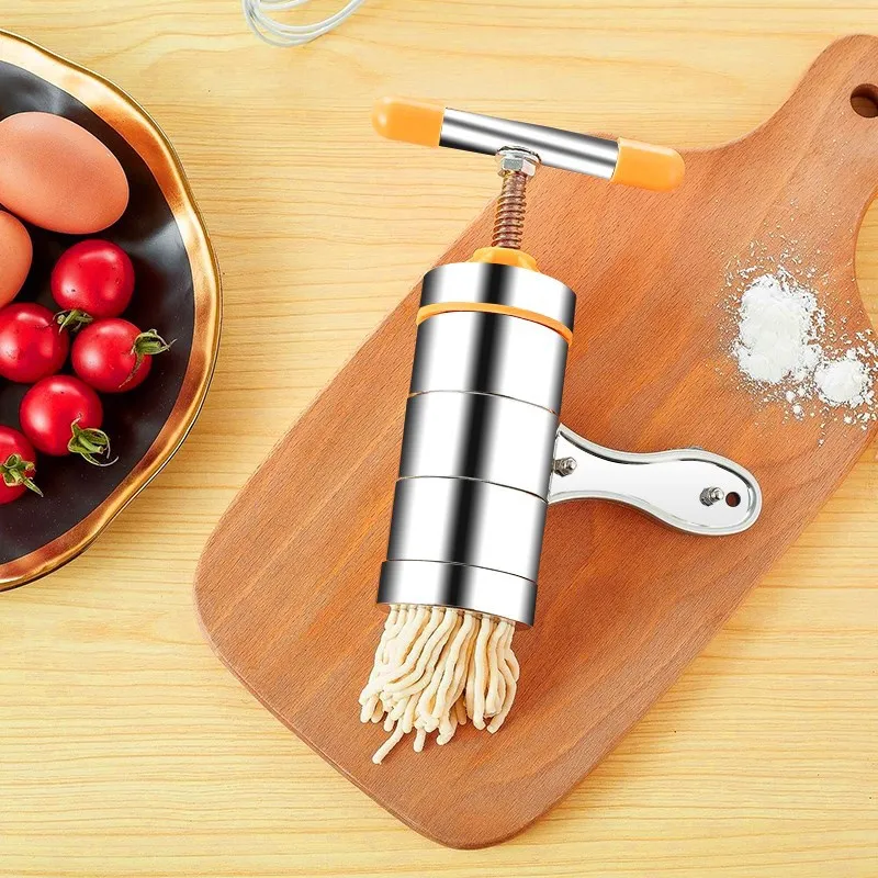 

Stainless Steel Manual Pasta Machine Hand Pressure Noodle Maker Mould Pasta Spaghetti Press Machine Household Pressing Machine