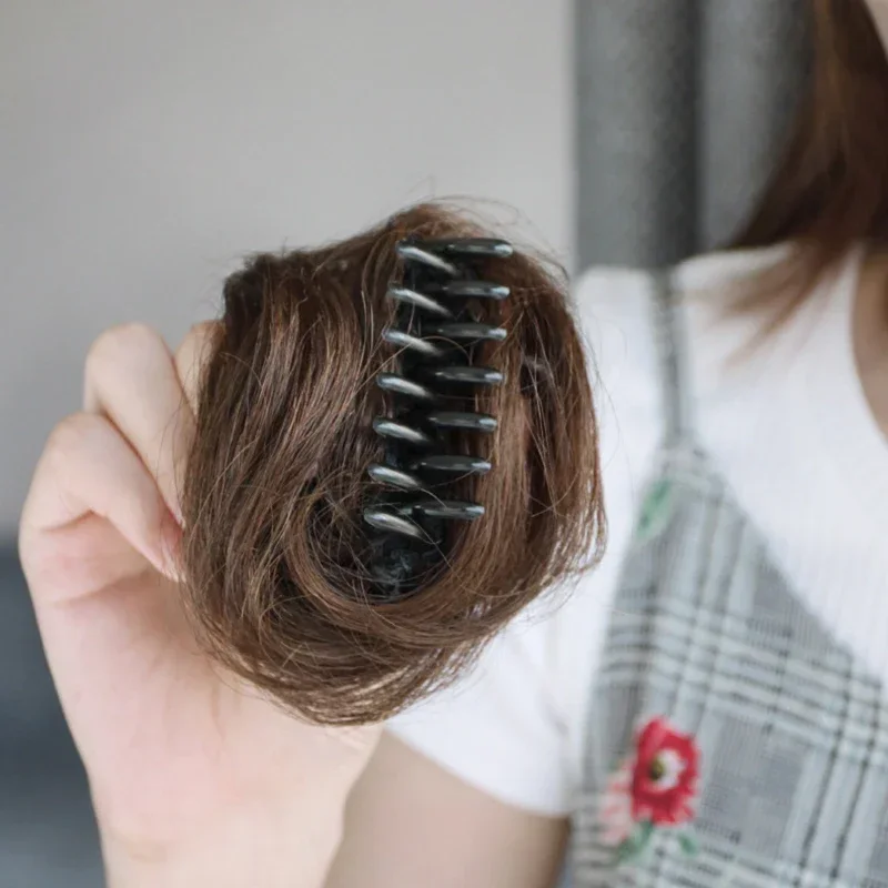 Synthetisches Haar Brötchen Haar Kralle Clip für Frauen Mädchen Ball Maker Kopf Brötchen Perücken gerade Clip Party Kopf bedeckung Styling DIY Zubehör