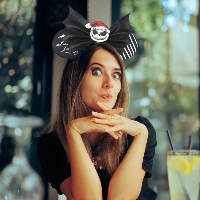 Halloween Einstellbare Maus Ohren Elastisches Stirnband Für Erwachsene/Kinder Bogen Nylon Haarband Festival Party Cosplay DIY Haar Zubehör – Detail 9