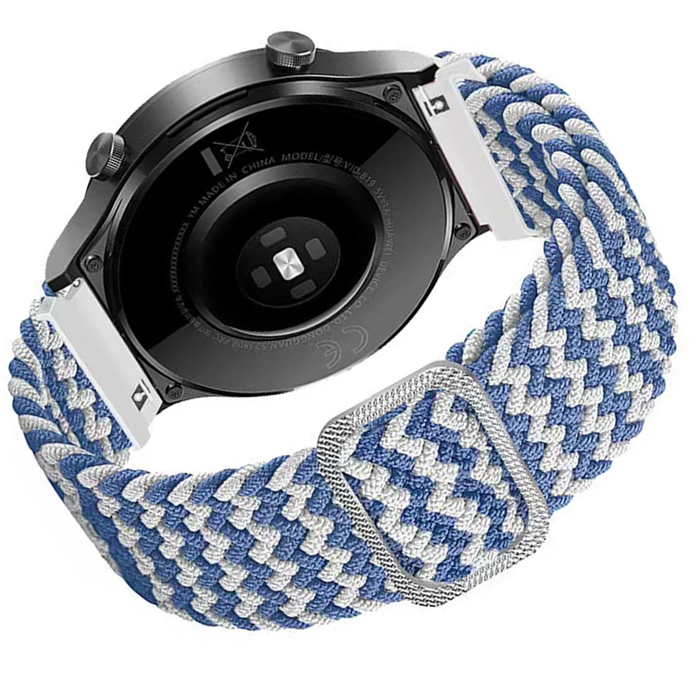 Braided Velcro Strap, 20mm 22mm Adjustable Watch Band