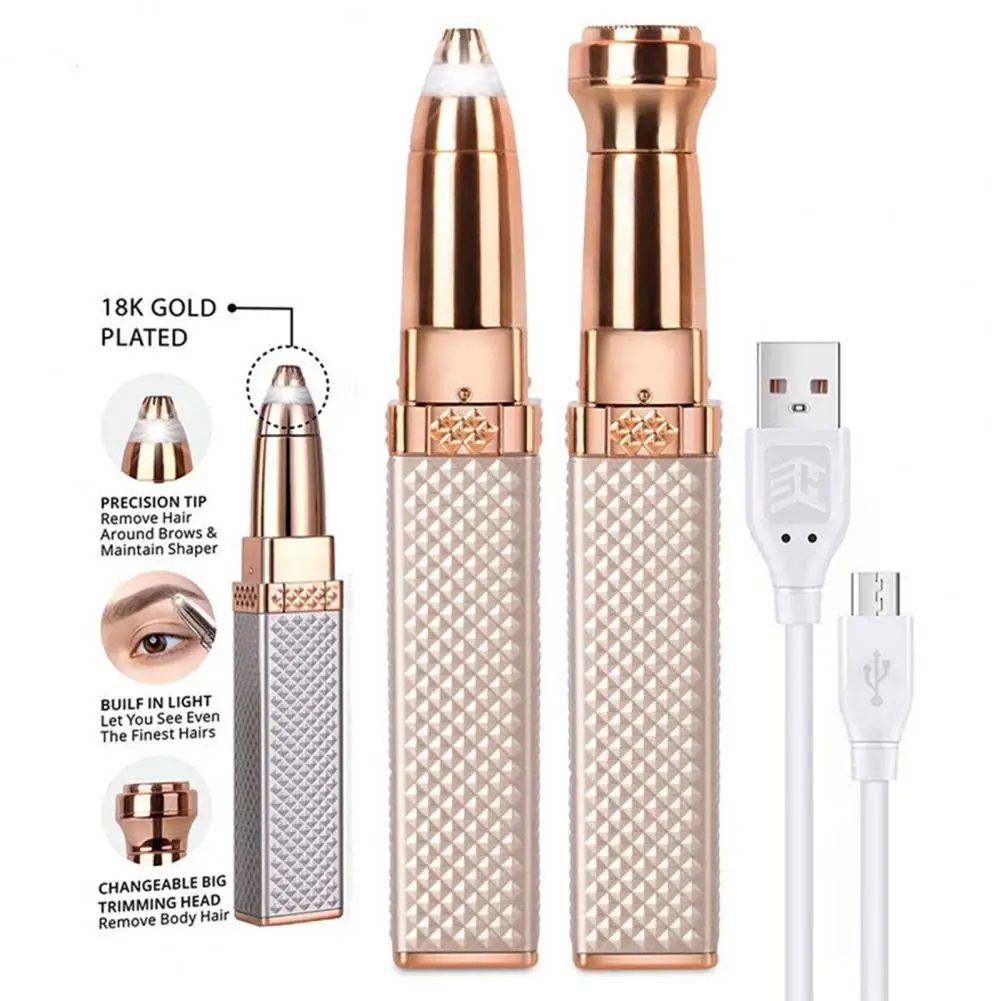 Practical Electric Makeup Eyebrow Clipper Electric Eyebrow Shaver Wide Application  Easy-carrying