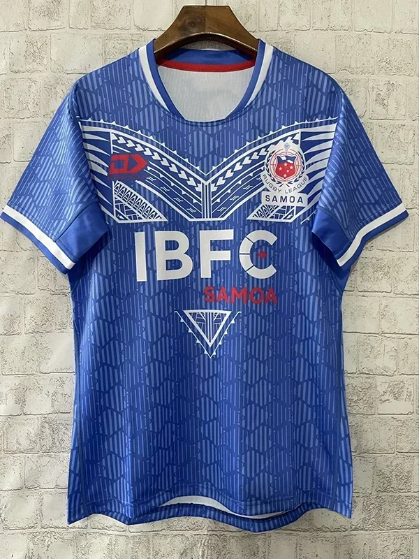 thumbnail image 1 of Nueva camiseta de rugby Samoa Tonga 24/25 para hombre, camiseta deportiva de manga corta, camiseta de rugby Samoa, impresión 3D, transpirable y cómoda, 1 of 4