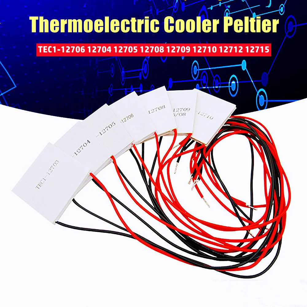 

Refrigerating Thermoelectric Cooler Peltier Cooling Chip TEC1-12706 12704 12705 12708 12709 12710 12712 12715 Chilling Plate