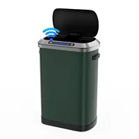 13 Gallon Smart Automatic Trash Can with Lid, Stainless Steel Thickened Body & Super Mute Sensor Lid with 30 Count Garbage Bags 2