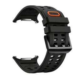 Silicone Wristband Strap for Smartwatches - Soft Replacement Band, 47mm (Black)