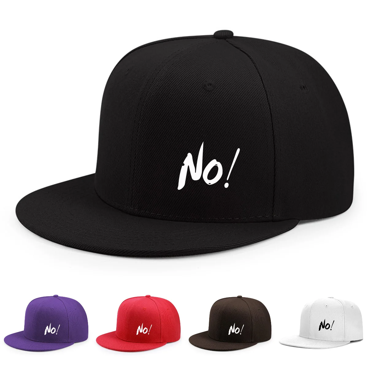 Baseballkappe mit flacher Krempe für Männer und Frauen ohne Aufdruck, modisch, vielseitig, lässig, Hip-Hop-Hut für Street Going im Freien