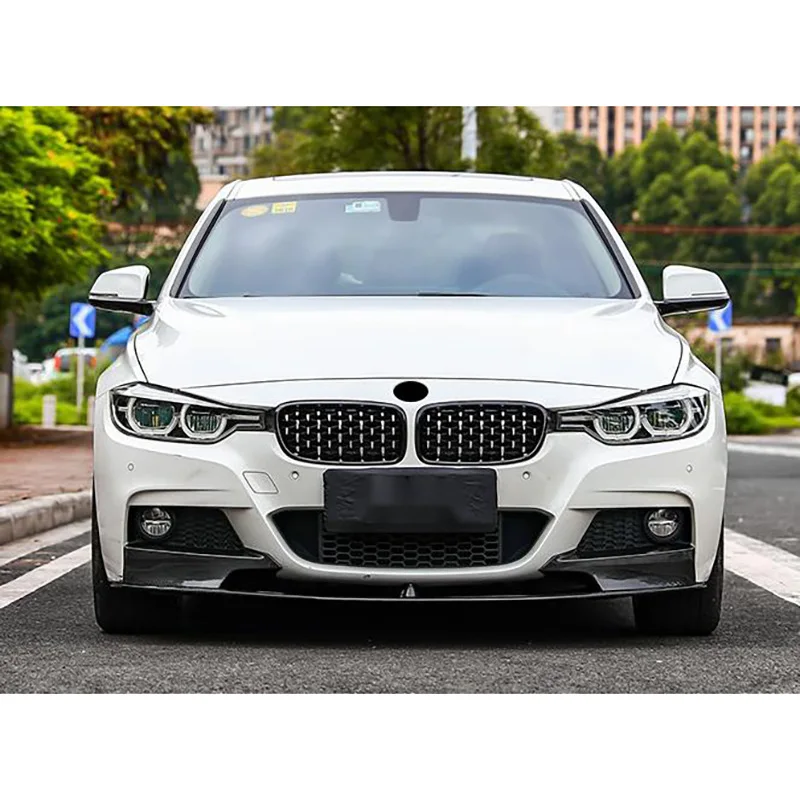

Для 12-18 Bmw 3 Series Спортивная Передняя Лопата передняя губа МП модель из углеродного волокна F30f35 модифицированный объемный 320ili