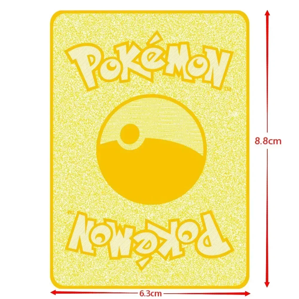 Pokemon Cards Pokemon 183200 Points High Mach Pikachu Charizard Mewtwo Gold Black English French Metal Card Vmax Mega GX Game Collection Card