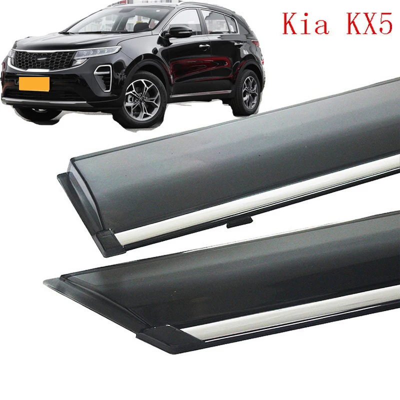 

Автомобильный солнцезащитный козырек Kia KX5, оконный солнцезащитный козырек, дождь и дождь, автомобильные внешние аксессуары