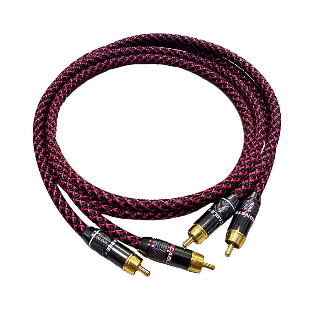 Audio Cable Canare RCA audio cable speaker Home Audio Video Interconnect Cables Stereo 4N OFC Male to Male For Amplifier DAC TV car audio